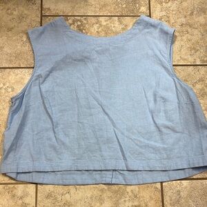 A New Day Linen Sleeveless Top